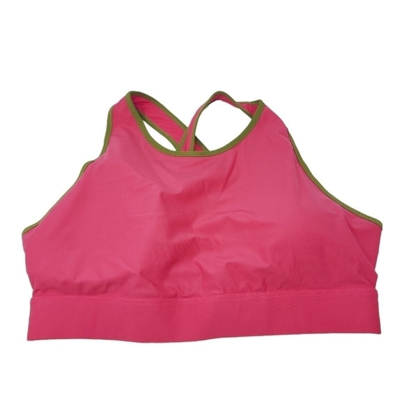 Fabletics | Women's Pink and Green Sienna High Impact Sports Bra (Size 2X) - Picture 2 of 13